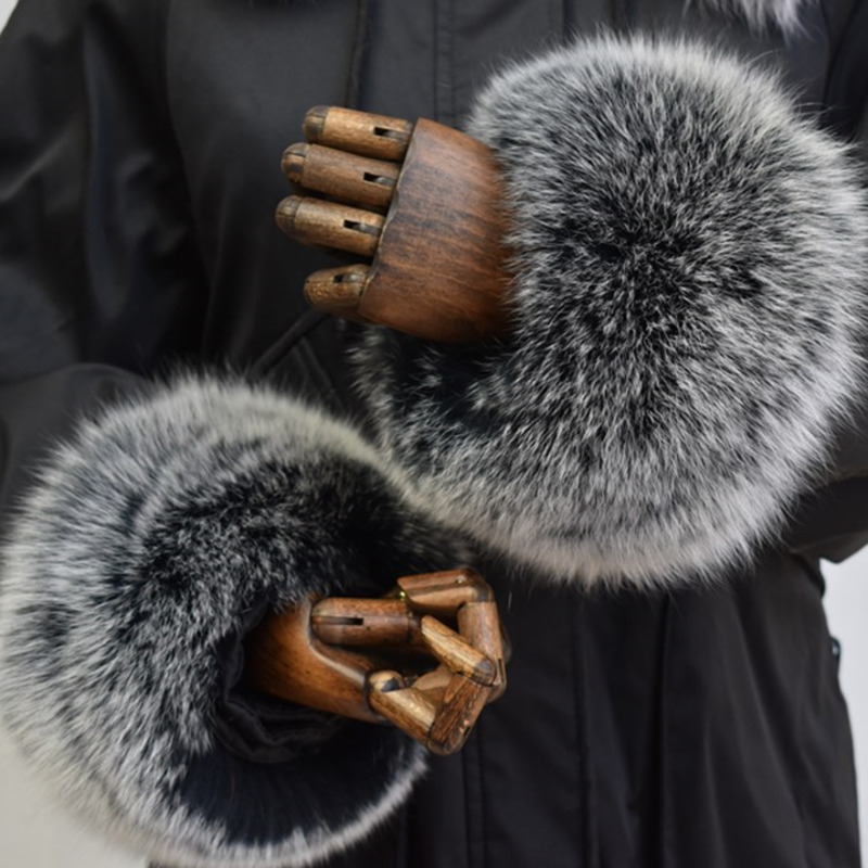 Winter Clothing Pk - Манжеты из лисьего меха для женщин