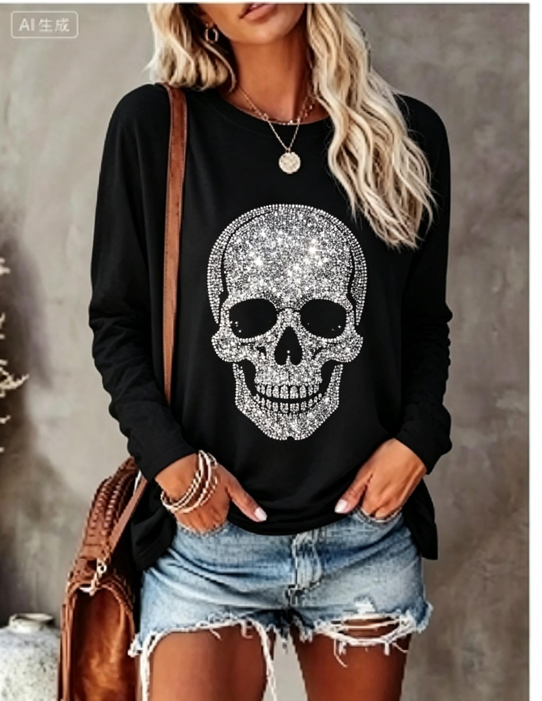 Winter Clothing For Women - Женская футболка с длинным рукавом, с