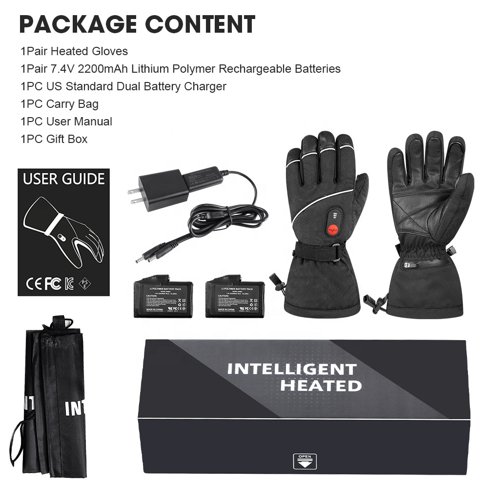 Перчатки для сноуборда с подог – обзор и цена Heated Gloves Electric