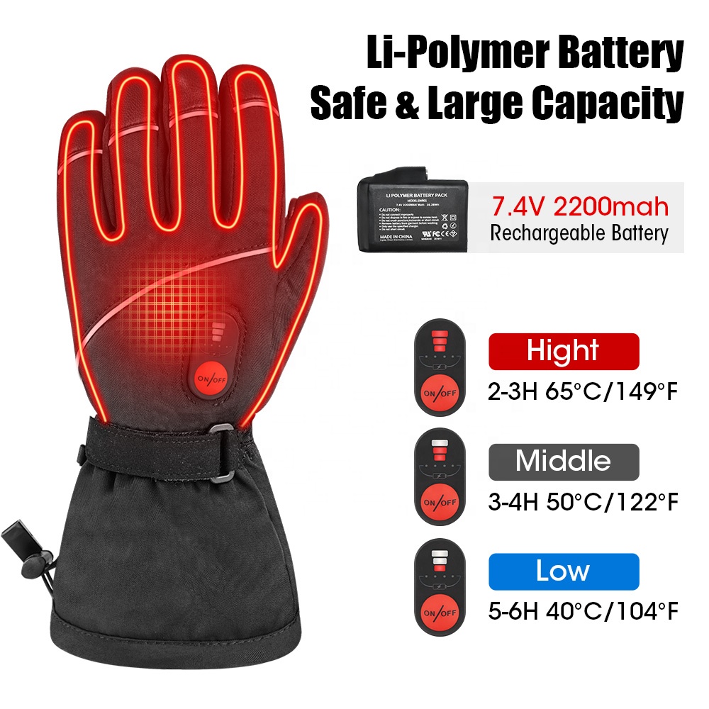 Перчатки для сноуборда с подог – обзор и цена Heated Gloves Electric